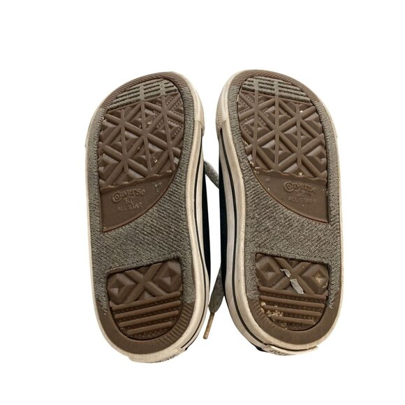 Converse All Star toddler  Size 9 Black Canvas sneaker Shoes - Picture 7 of 8